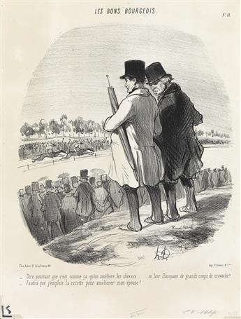 HONORÉ DAUMIER Group of 4 lithographs.